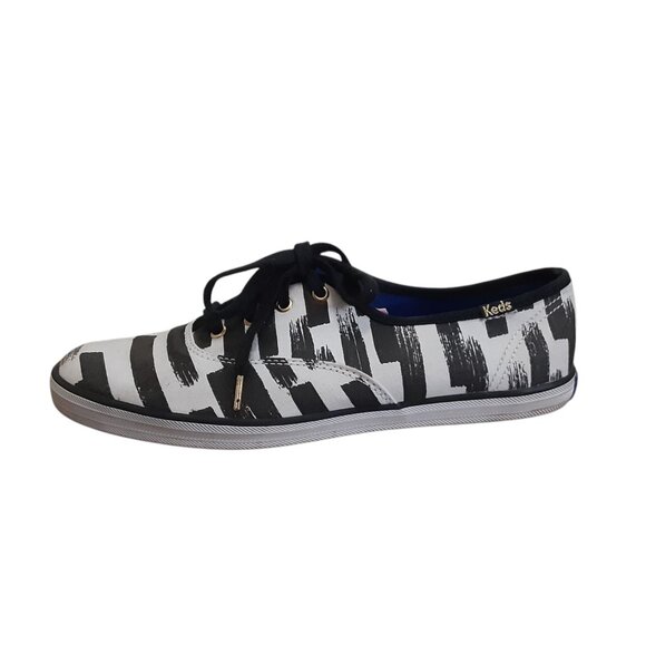 Keds X Partyskirts Shoes Women's Size 7.5 Black & White Collaboration - Picture 10 of 12